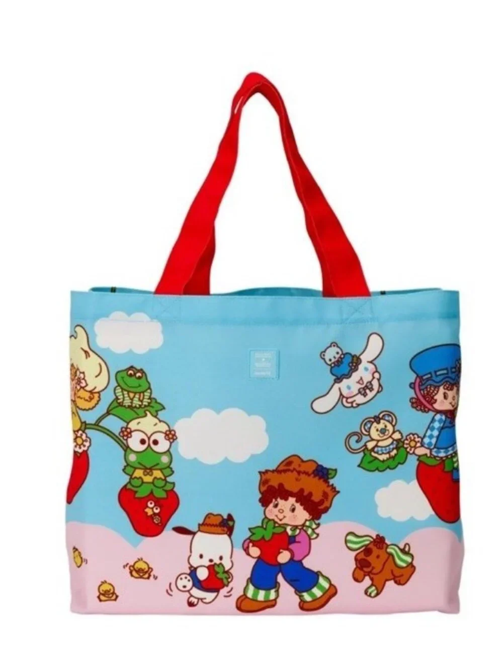 Sanrio Loungefly Hello Kitty Strawberry Shortcake Character XL Tote Bag NWT